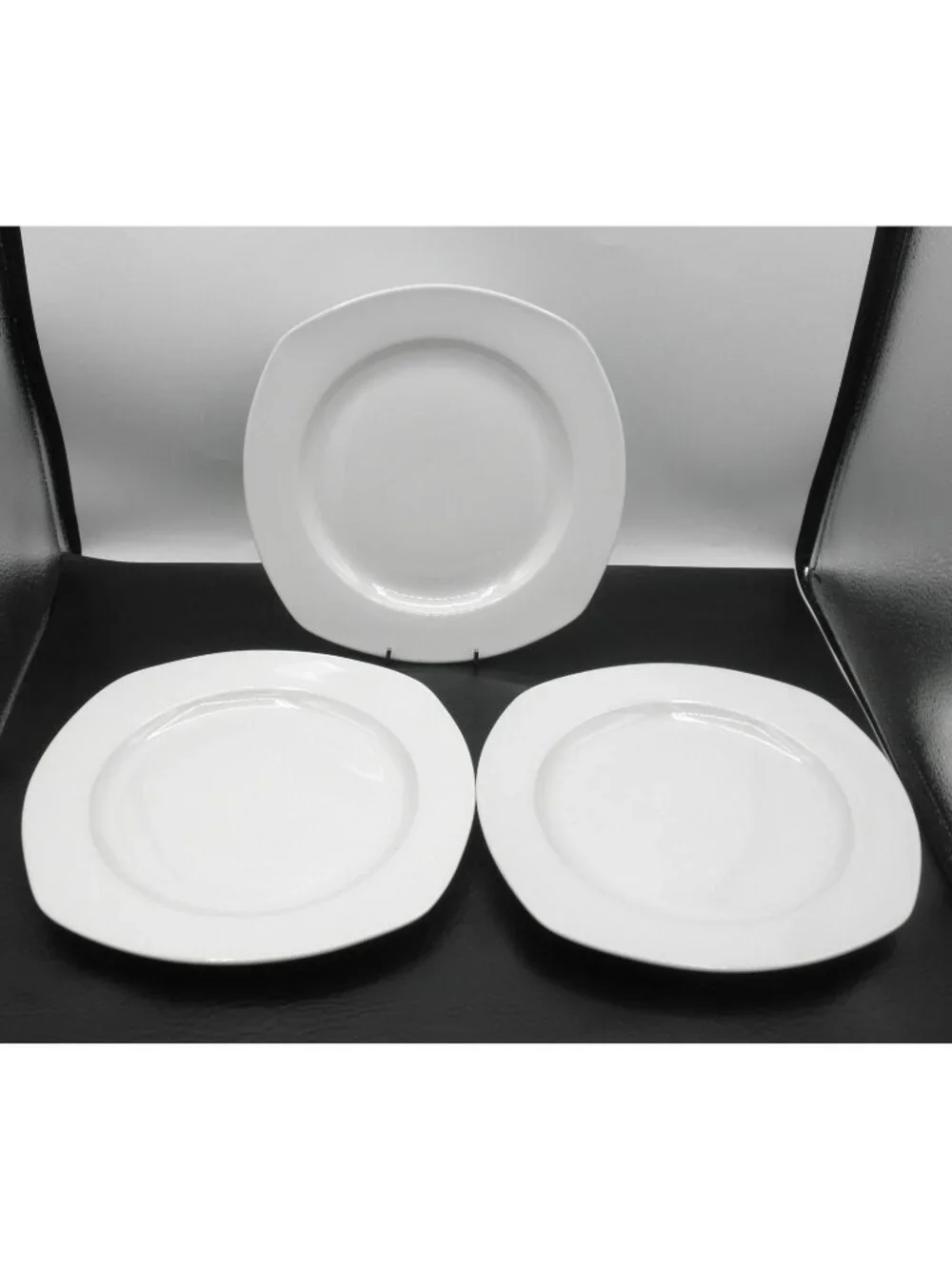 Quad by Tabletops Unlimited 10 Inch Dinner Plate Set of 3 Pattern Code: TAUQUAD - Picture 1 of 5